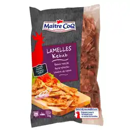 Carrefour Market MAÎTRE COQ Lamelles Kebab cuites surgelées offre