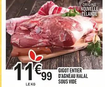 marché frais Géant Gigot entier d'agneau halal offre