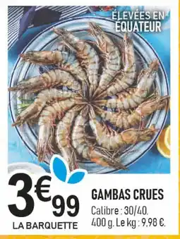 marché frais Géant Gambas crues offre