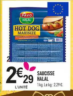 marché frais Géant Saucisse halal offre