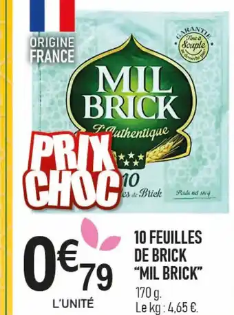 marché frais Géant MIL BRICK 10 feuilles de brick offre