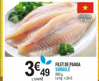 marché frais Géant Filet de panga surgelé offre