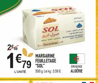 marché frais Géant SOL Margarine feuilletage offre