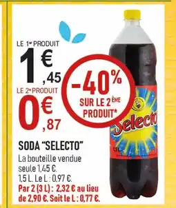 marché frais Géant SELECTO Soda offre