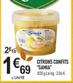 marché frais Géant SAMIA Citrons confits offre