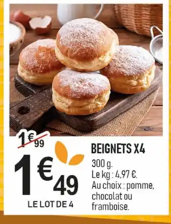 marché frais Géant Beignets x4 offre