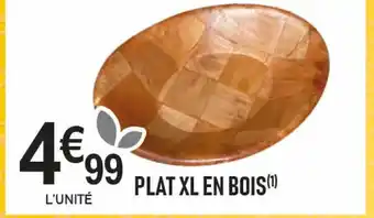 marché frais Géant Plat xl en bois offre