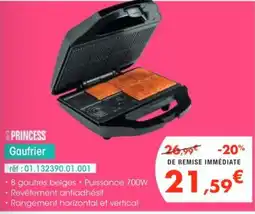 Pro&Cie PRINCESS Gaufrier offre