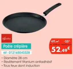 Pro&Cie Poêle crêpière offre