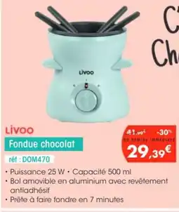 Pro&Cie LIVOO Fondue chocolat offre