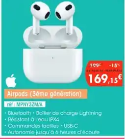 Pro&Cie Airpods (3ème génération) offre