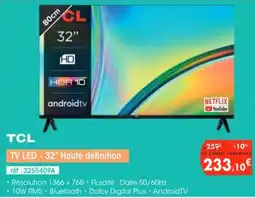 Pro&Cie TCL TV LED - 32" Haute définition offre