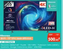 Pro&Cie HISENSE QLED - 55″ Ultra haute définition offre