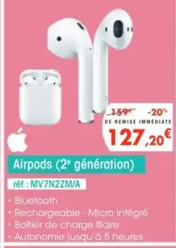 Pro&Cie Airpods (2° génération) offre