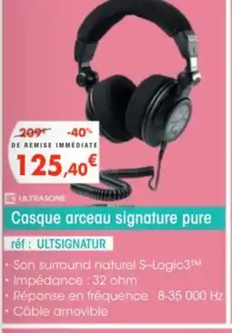 Pro&Cie Casque arceau signature pure offre