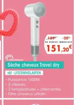 Pro&Cie Sèche cheveux Travel dry offre