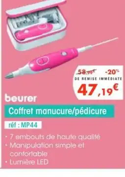 Pro&Cie BEURER Coffret manucure/pédicure offre