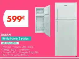 Pro&Cie OCEAN Réfrigérateur 2 portes offre