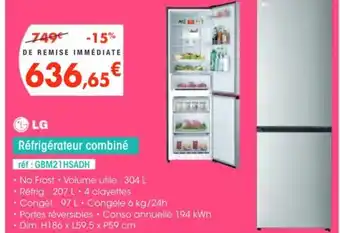 Pro&Cie LG Réfrigérateur combiné offre