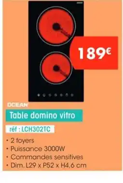 Pro&Cie OCEAN Table domino vitro offre