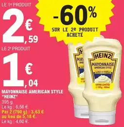 E.Leclerc Express Mayonnaise american style heinz offre