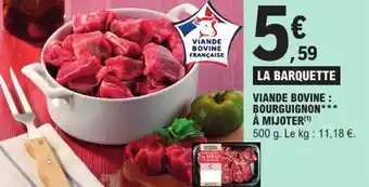 E.Leclerc Express Viande bovine : bourguignon à mijoter offre