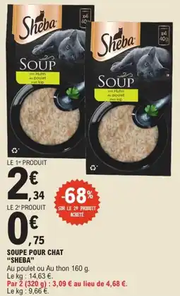 E.Leclerc Express Soupe pour chat sheba offre