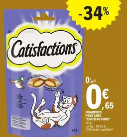 E.Leclerc Express Friandises pour chat catisfactions offre