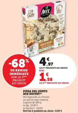 Hyper U Pizza del gusto mix buffet offre