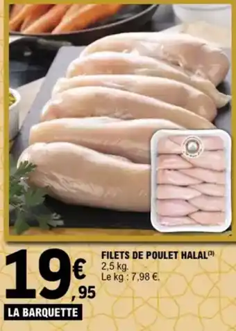 E.Leclerc Filets de poulet halal offre