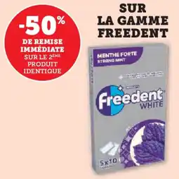 Hyper U Sur la gamme freedent offre