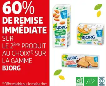 Auchan Bjorg bon plan sur la gamme bjorg offre