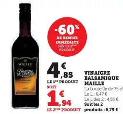 Hyper U Vinaigre balsamique maille offre