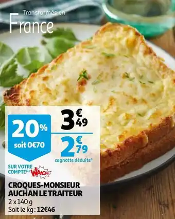 Auchan croques-monsieur le traiteur