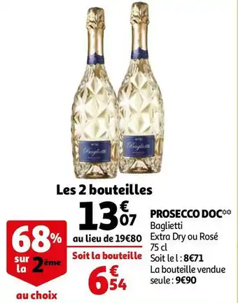 Auchan Doc prosecco offre