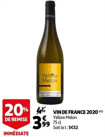 Auchan Vin de france 2020 offre