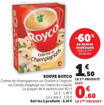 Hyper U Soupe royco offre