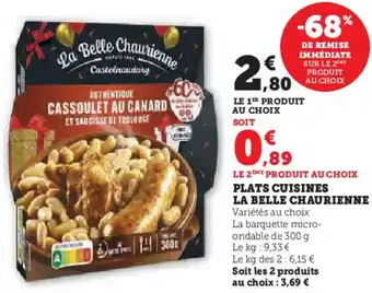 Hyper U Plats cuisines la belle chaurienne offre