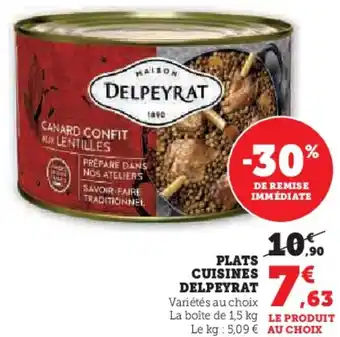 Hyper U Plats cuisines delpeyrat offre