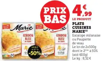 Hyper U Plats cuisines marie offre