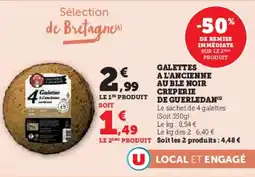 Hyper U Galettes a l'ancienne auble noir creperie de guerledand offre