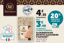 Hyper U Flammekueche recette alsacienne u saveurs offre