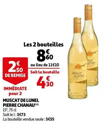 Auchan Pierre chanau muscat de lunel offre