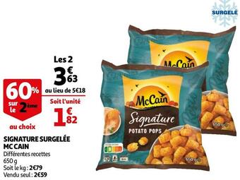 Auchan Mc cain signature surgelée offre