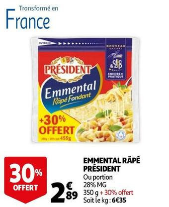 Président emmental râpé