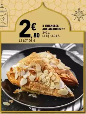 E.Leclerc 4 triangles aux amandes offre