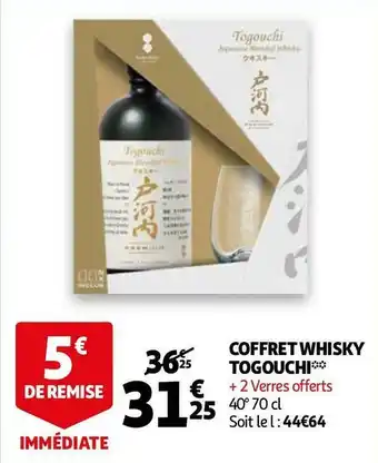 Auchan Togouchi coffret whisky offre