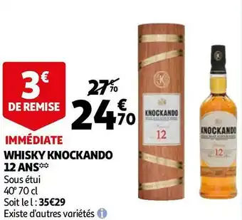 Auchan Knockando whisky 12 ans offre
