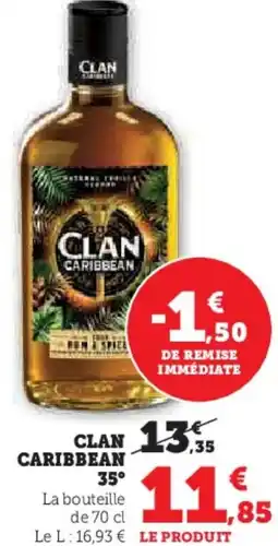 Hyper U Clan caribbean 35° offre