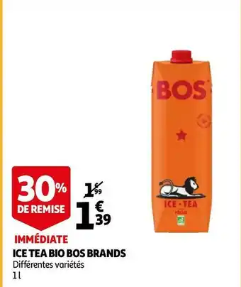 Auchan Bos brands ice tea bio offre